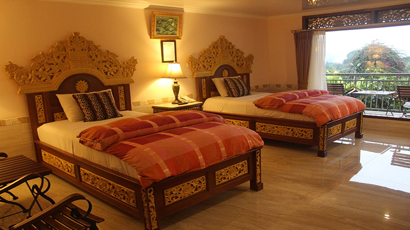 Bed Twin Delux Room Seruni Gunung Pangrango